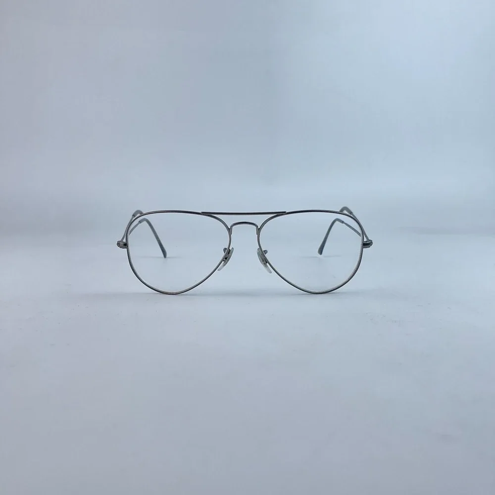 Ray-Ban RB 6049 2620 Unisex Eyeglasses Silver Full‎ Rim Aviator 55-14-140 mm